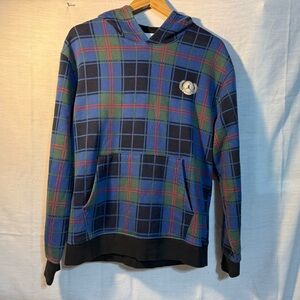 Jordan Essential Holiday Plaid Hoodie Noble Green Mens M NWOT